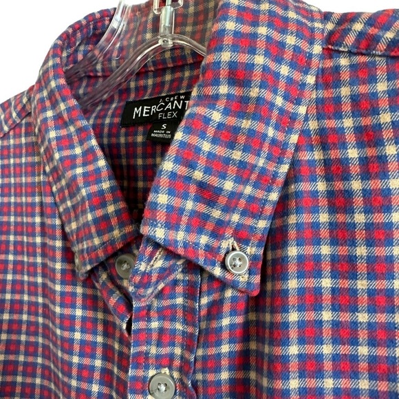 J Crew Men's Plaid Mercantile Flex Casual Cotton Shirt Sz S - Picture 3 of 13